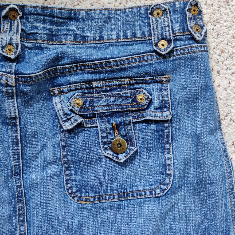 L.E.I. Y2K Vintage Denim Skirt Size 17 - Picture 3 of 7